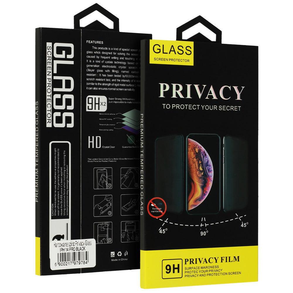 Película de proteção de ecrã Privacy OEM para Apple iPhone 17, Vidro Temperado, Cola Total