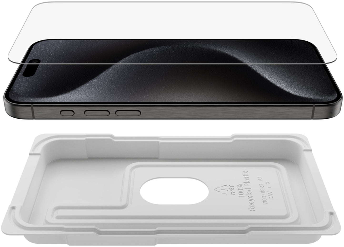 Película protetora de ecrã Belkin ScreenForce UltraGlass 2 para Apple iPhone 15 Pro Max, Vidro Temperado, Cola Total OVA134zz