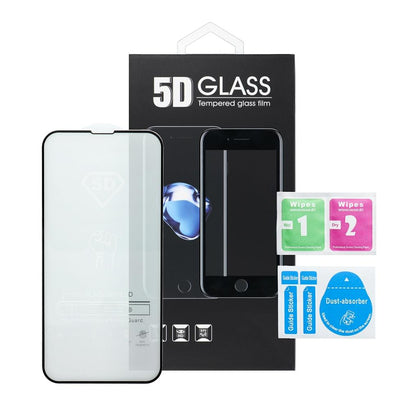 Película de Proteção de Ecrã Privacy OEM para Apple iPhone 17, Vidro Temperado, Full Glue, 5D, Preta