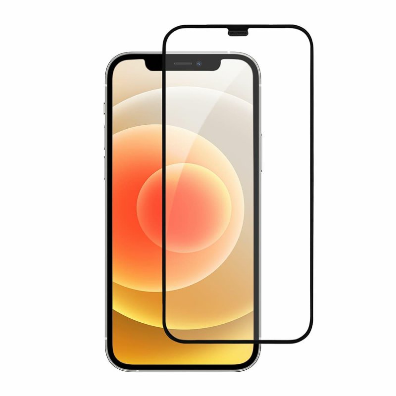 Película protetora de ecrã OEM OG Premium para Apple iPhone 11 / XR, Vidro Temperado, Cola Total, Preta