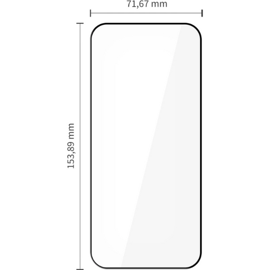 Película protetora de ecrã Tech-Protect FIT+ para Xiaomi Poco F8 Ultra, Vidro Temperado, Cola Total, Conjunto de 2 peças, 2.5D, Preto