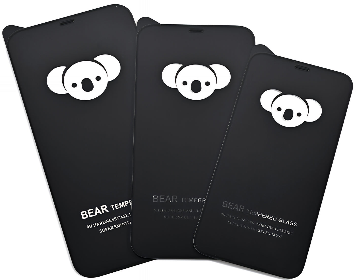 Película protetora de ecrã Bear HD para Apple iPhone 17, Vidro Temperado, Cola Total, Preta