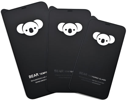 Película protetora de ecrã Bear HD para Apple iPhone 17, Vidro Temperado, Cola Total, Preta