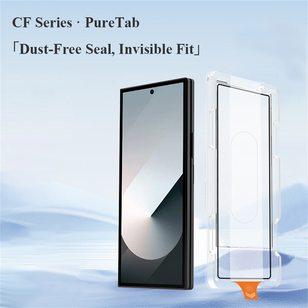 Película protetora para ecrã exterior Lereach para Samsung Galaxy Z Fold8 Ultra F976 / Z Fold7 F966, vidro temperado, cola total, preta