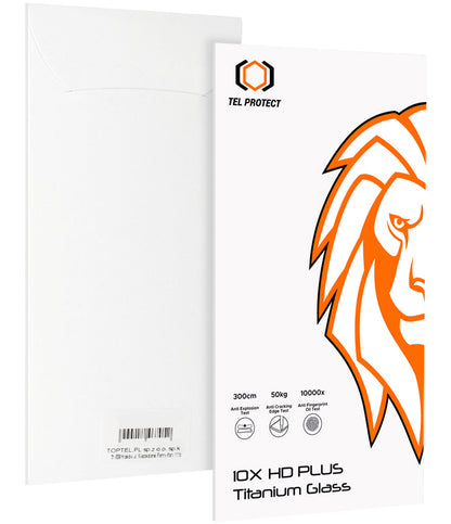 Película de Proteção de Ecrã Tel Protect 10X HD Plus Titanium para Apple iPhone 18 Pro Max / 17 Pro Max, Vidro Temperado, Full Glue, Preta