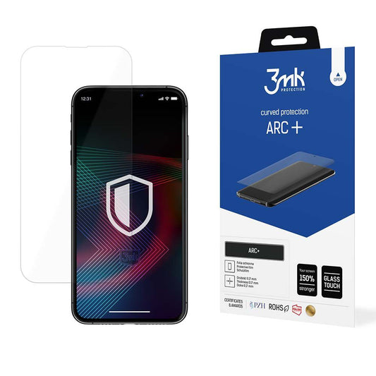 Película protetora de ecrã 3MK ARC+ para Apple iPhone 14 Pro / 14, Plástico