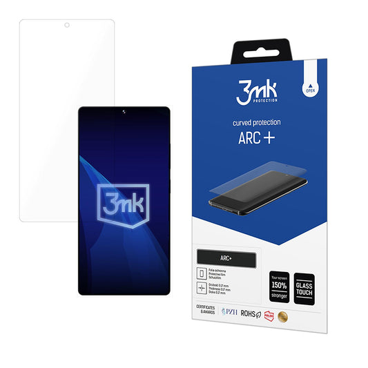 Película protetora de ecrã 3MK ARC+ para Samsung Galaxy S25 Ultra S938, Plástico