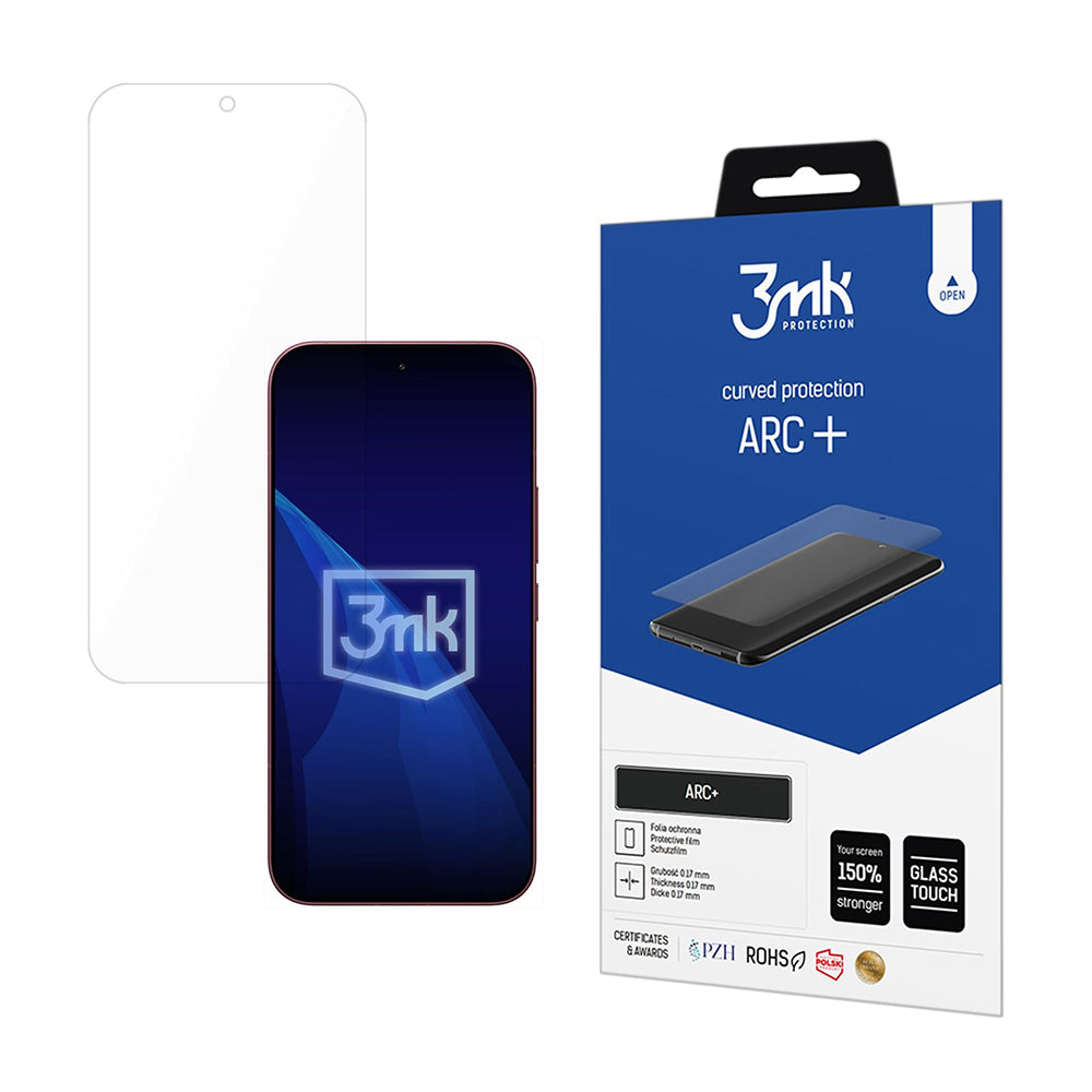 Película de proteção de ecrã 3MK ARC+ para Xiaomi Poco F9 Ultra, plástico