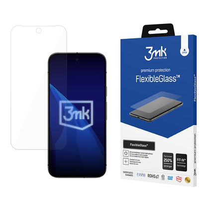 3MK FlexibleGlass Screen Protector for Google Pixel 9a, Flexible Glass, Full Glue