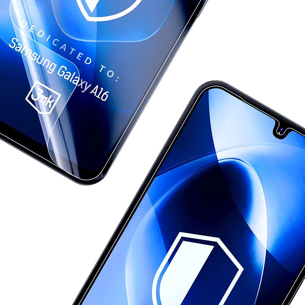 Película Protetora de Ecrã 3MK FlexibleGlass para Samsung Galaxy A26 A266 / A16 5G A166 / A16 4G A165 / M16 M166, Vidro Flexível, Cola Total