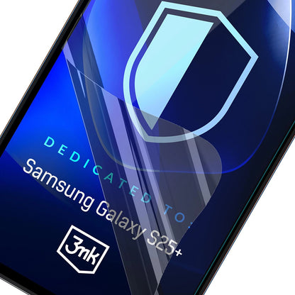 Película protetora de ecrã 3MK FlexibleGlass para Samsung Galaxy S25+ S936, Vidro Flexível, Cola Total