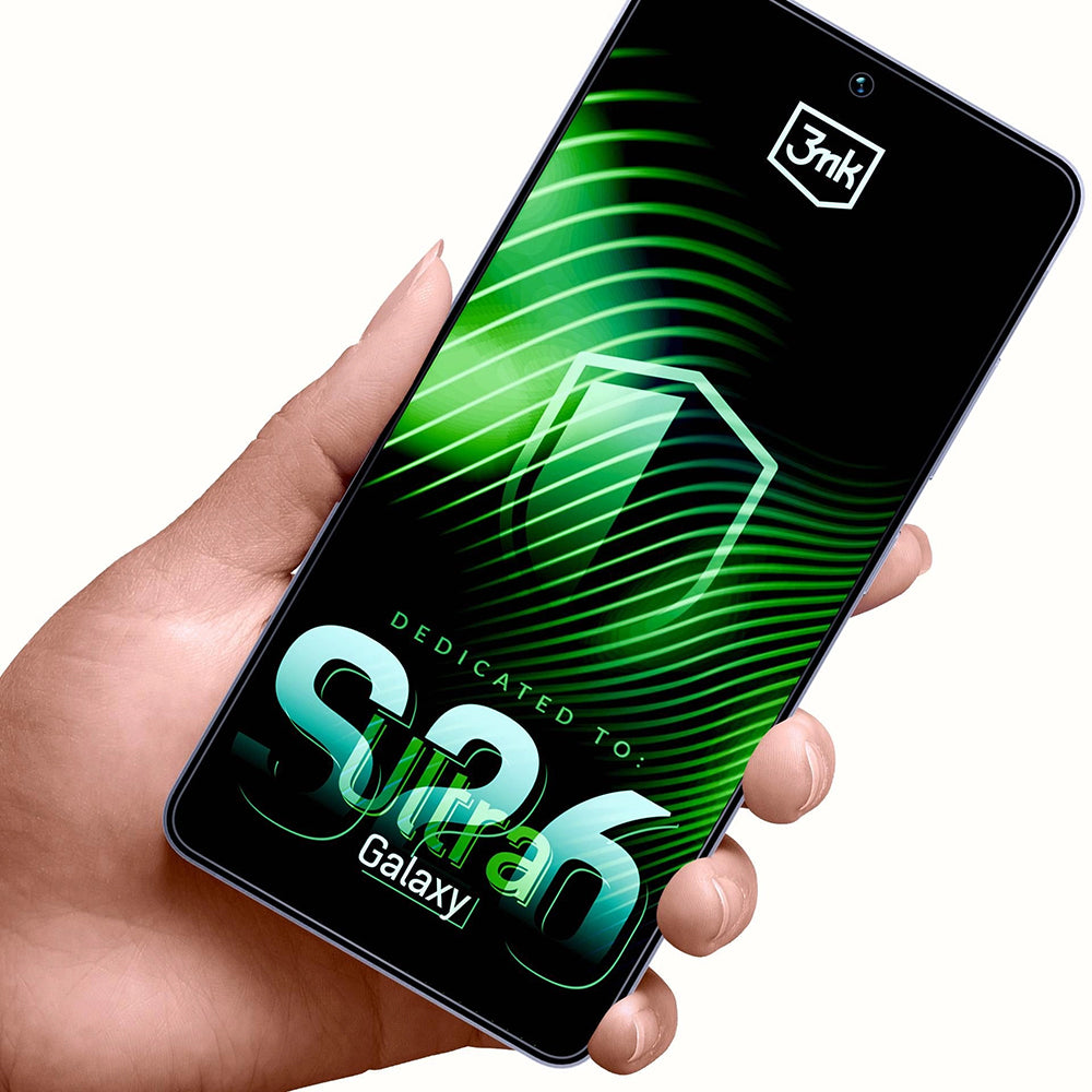 Película Protetora de Ecrã 3MK FlexibleGlass para Samsung Galaxy S26 Ultra S948, Vidro Flexível, Colagem Total