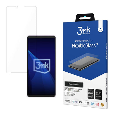 Película protetora de ecrã 3MK FlexibleGlass para Sony Xperia 10 VIII, Vidro Flexível, Cola Total