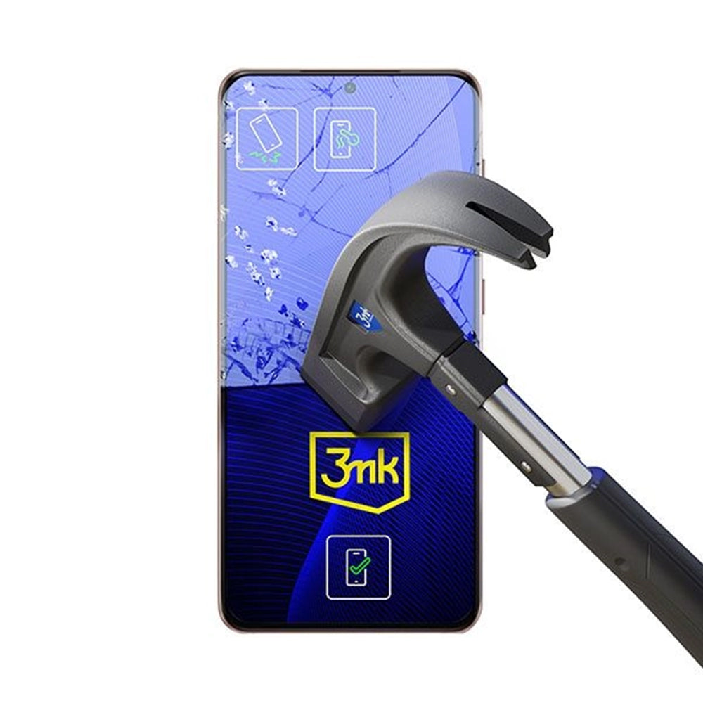 Película protetora de ecrã 3MK FlexibleGlass para Xiaomi Poco X7 Pro, Vidro Flexível, Cola Total