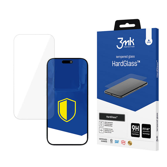 Película Protetora de Ecrã 3MK HardGlass para Apple iPhone 17 Air, Vidro Temperado, Full Glue