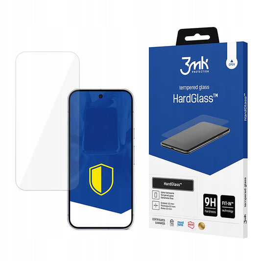 Película protetora de ecrã 3MK HardGlass para Google Pixel 10 Pro XL, Vidro Temperado, Cola Total