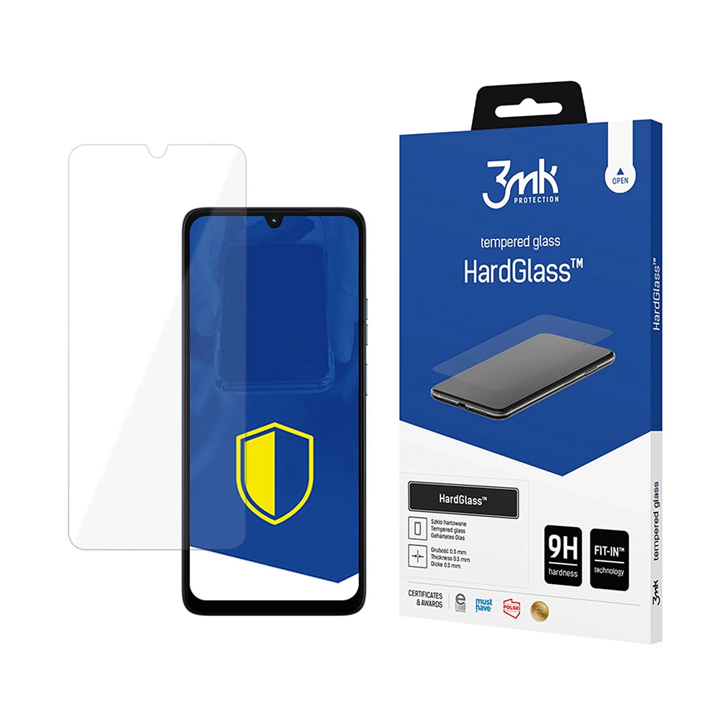Película Protetora de Ecrã 3MK HardGlass para Motorola Moto G06, Vidro Temperado, Colagem Total