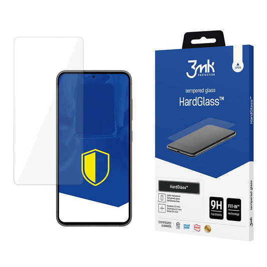 Película protetora de ecrã 3MK HardGlass para Samsung Galaxy S25 S931 / S24 S921, Vidro Temperado, Cola Total