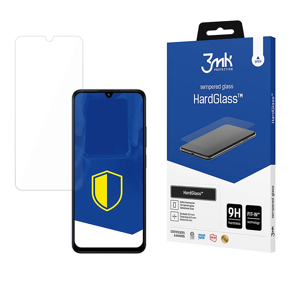 Película protetora de ecrã 3MK HardGlass para Xiaomi Redmi A5 4G (Regional) / 14C / Poco C75, Vidro Temperado, Cola Total