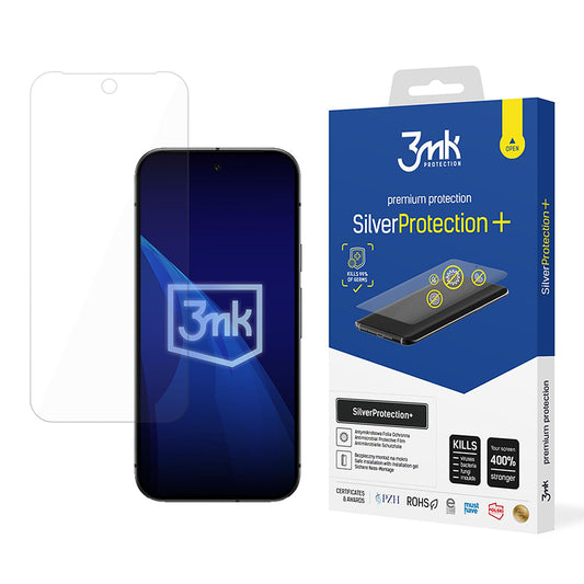 Película protetora de ecrã 3MK Silver Protect+ para Google Pixel 9a, Plástico