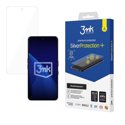 Película protetora de ecrã 3MK Silver Protect+ para Nothing Phone (3a) / Phone (3a) Pro, Plástico