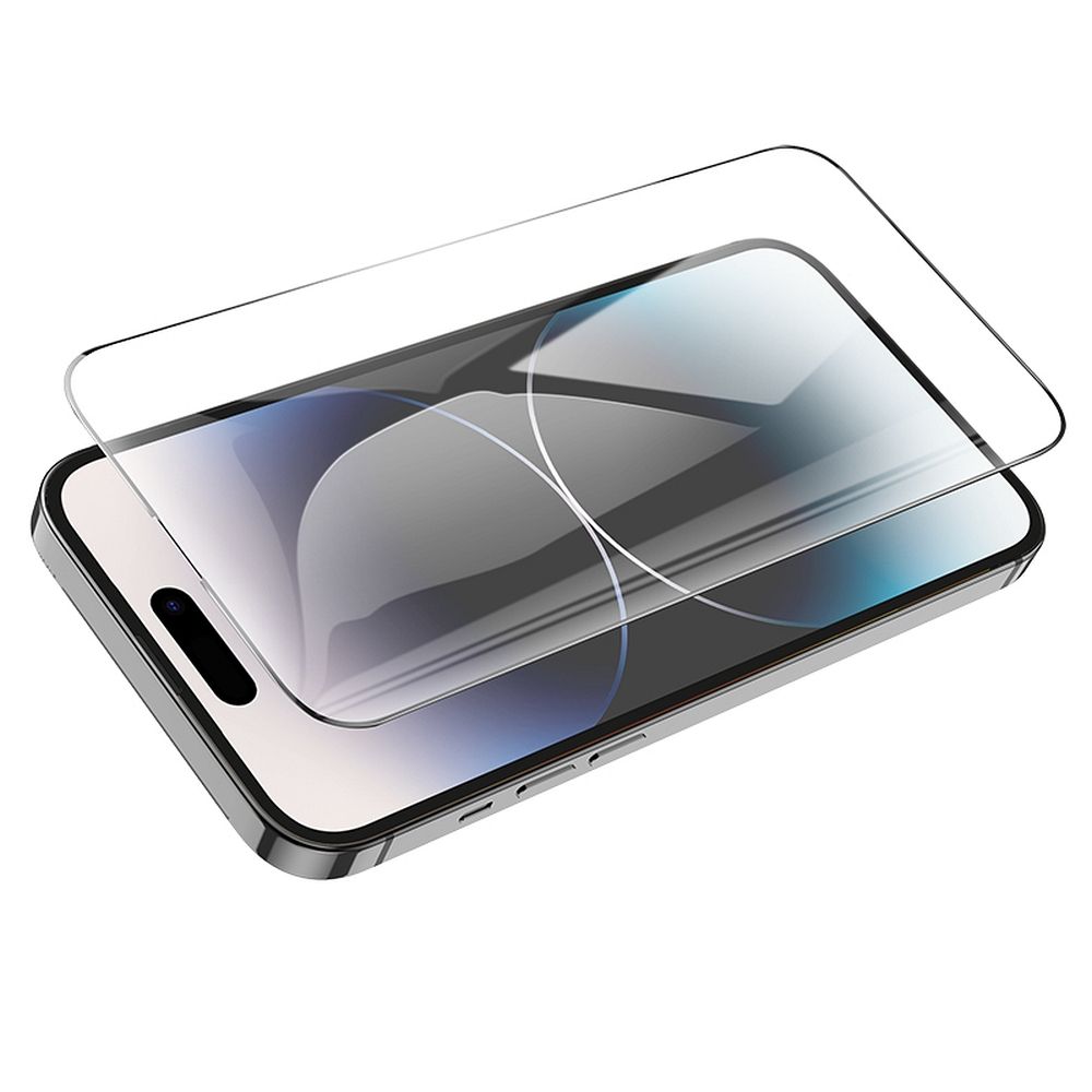 Película Protetora de Ecrã HOCO para Apple iPhone 14 Pro Max, Vidro Temperado, Full Glue, Conjunto de 25 peças, Preta
