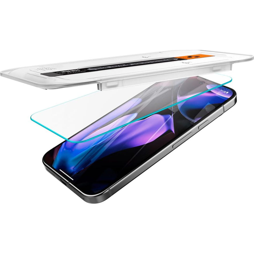 Spigen GlastR EZ FIT Screen Protector for Google Pixel 9 Pro XL, Tempered Glass, Full Glue, Set of 2 Pieces