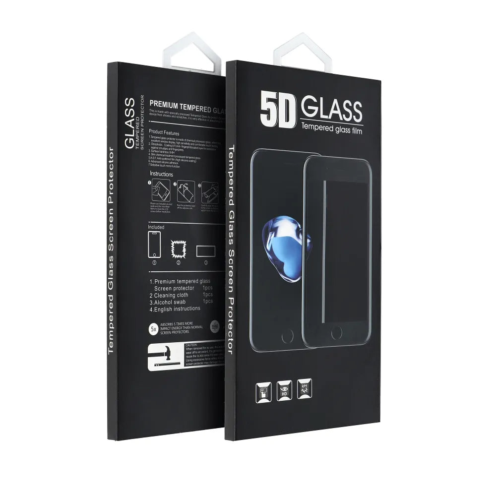 Película protetora de ecrã OEM para Honor X9c / Magic7 Lite, Vidro Temperado, Cola Total, 5D, Preta