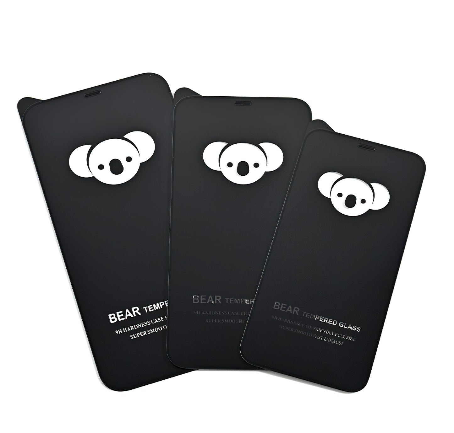 Película protetora de ecrã Bear HD para Apple iPhone 14 Pro Max, Vidro Temperado, Cola Total, Preto