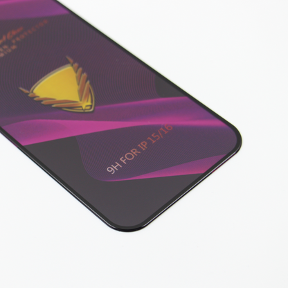 Película protetora de ecrã OG Premium para Apple iPhone 12 Pro Max, Vidro Temperado, Cola Total, Conjunto de 10 unidades, Preto