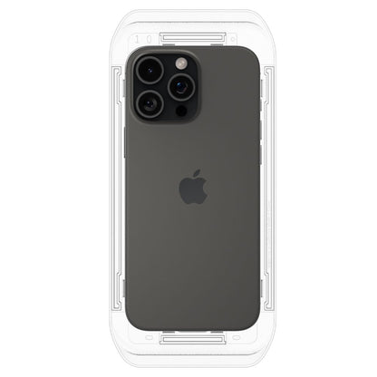 Película Protetora de Ecrã Spigen GlastR EZ FIT para Apple iPhone 17 Pro / 17 / 16 Pro, Vidro Temperado, Colagem Total, Conjunto de 2 Peças