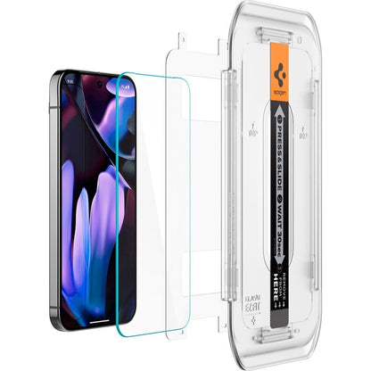 Spigen GlastR EZ FIT Screen Protector for Google Pixel 9 Pro XL, Tempered Glass, Full Glue, Set of 2 Pieces