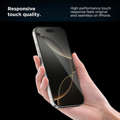 Película Protetora de Ecrã Tech-Protect Quick Set+ para Apple iPhone 16 / 15, Vidro Temperado, Colagem Total, Conjunto de 2 peças, Preta