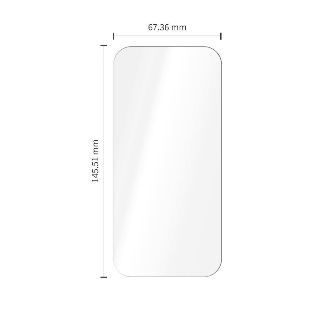 Película protetora de ecrã Tech-Protect OneTouch para Apple iPhone 18 Pro / 17 Pro, Vidro Temperado, Cola Total, Conjunto de 2 unidades, Transparente