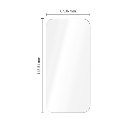 Película protetora de ecrã Tech-Protect OneTouch para Apple iPhone 18 Pro Max / 17 Pro Max, Vidro Temperado, Cola Total, Conjunto de 2 unidades, Transparente