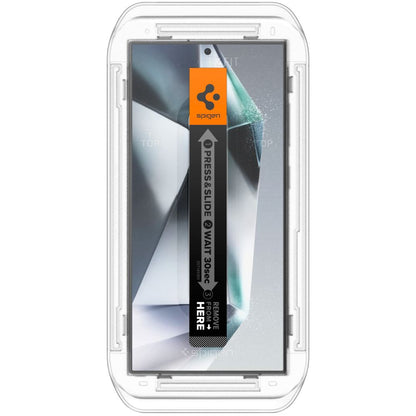 Protetor de ecrã Spigen EZ FIT Privacy para Samsung Galaxy S24 Ultra S928, vidro de proteção, cola completa, conjunto 2 peças 