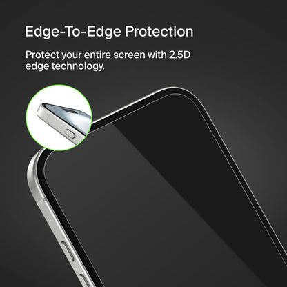 Película protetora de ecrã Belkin ScreenForce TemperedGlass para Apple iPhone 16 / 15 / 14 Pro, Vidro Temperado, Cola Total OVA135zz