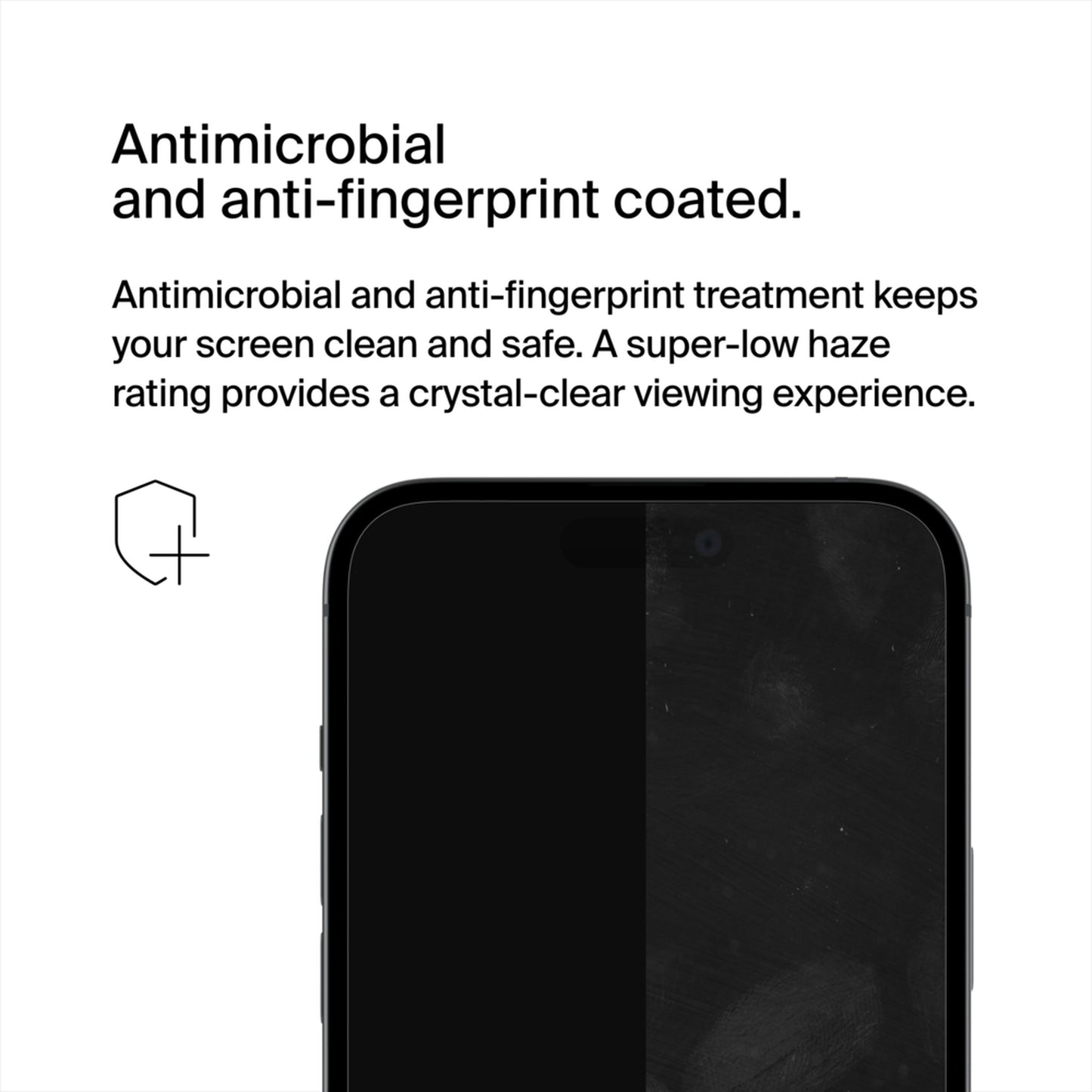 Película protetora de ecrã Belkin ScreenForce UltraGlass 2 para Apple iPhone 15 Pro Max, Vidro Temperado, Cola Total OVA134zz