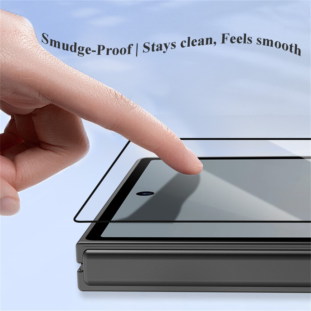 Película protetora para ecrã exterior Lereach para Samsung Galaxy Z Fold8 Ultra F976 / Z Fold7 F966, vidro temperado, cola total, preta