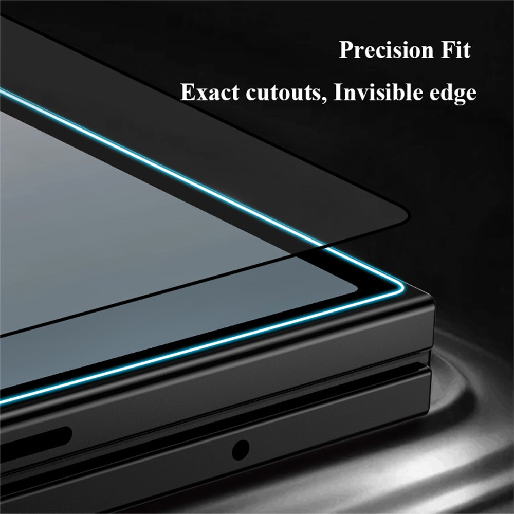 Película protetora para ecrã exterior Lereach para Samsung Galaxy Z Fold8 Ultra F976 / Z Fold7 F966, vidro temperado, cola total, preta