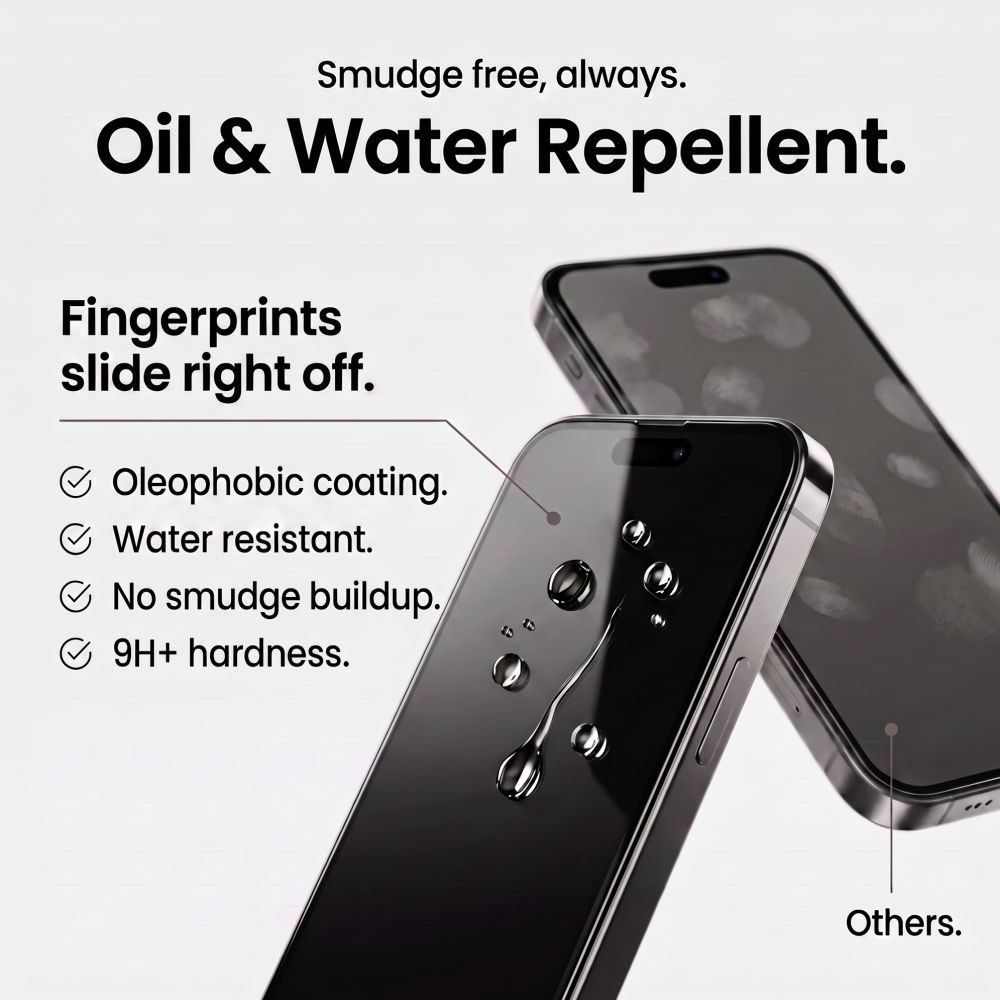Película protetora de ecrã Tech-Protect OneTouch para Apple iPhone 18 Pro / 17 Pro, Vidro Temperado, Cola Total, Conjunto de 2 unidades, Transparente