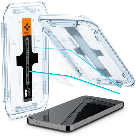 Película Protetora de Ecrã Spigen GlastR EZ FIT para Samsung Galaxy S25+ S936 / S24+ S926, Vidro Temperado, Colagem Total, Conjunto de 2 peças AGL07432