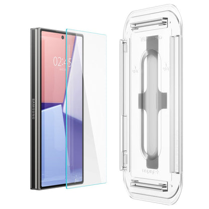 Protetor de ecrã Spigen EZ FIT para Samsung Galaxy Z Fold6 F956, Vidro blindado, Cola total, Conjunto 2 peças, 2.5D, 2.5D, Ecrã exterior AGL07969 