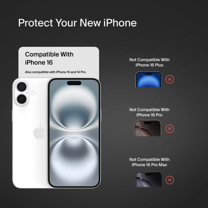 Película protetora de ecrã Belkin ScreenForce TemperedGlass para Apple iPhone 16 / 15 / 14 Pro, Vidro Temperado, Cola Total OVA135zz