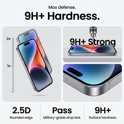 Película protetora de ecrã Tech-Protect OneTouch para Apple iPhone 18 Pro Max / 17 Pro Max, Vidro Temperado, Cola Total, Conjunto de 2 unidades, Transparente