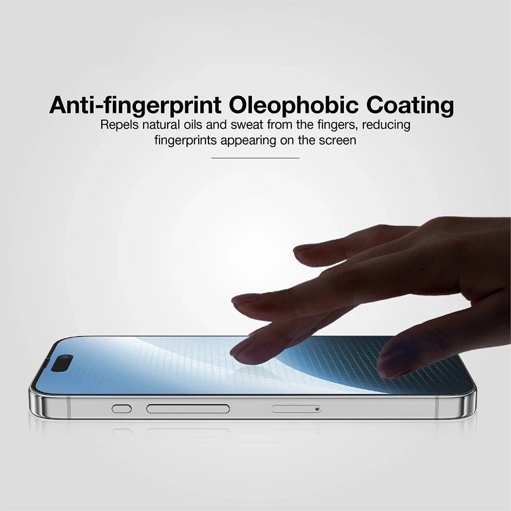 Película Protetora de Ecrã Anank 10X Reinforced CG para Apple iPhone 17 Pro Max, Vidro Temperado, Full Glue, 2.5D, Preta