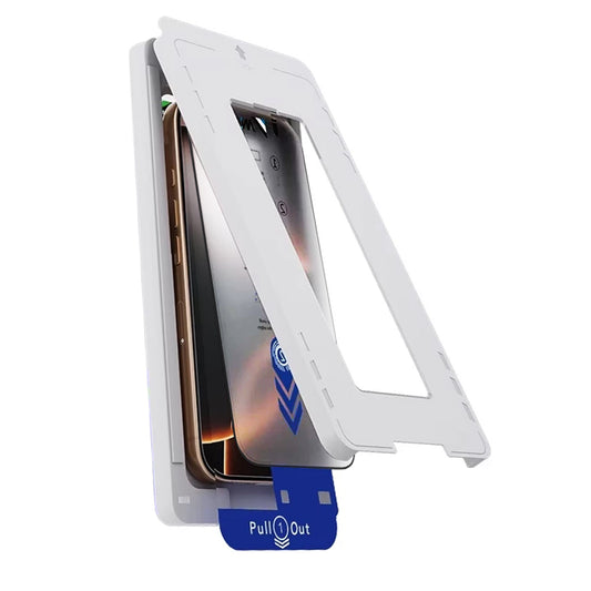 Película protetora de ecrã Anank 2X Reforçada para Apple iPhone 15 Pro Max, Vidro Temperado, Cola Total, 2.5D, Preta