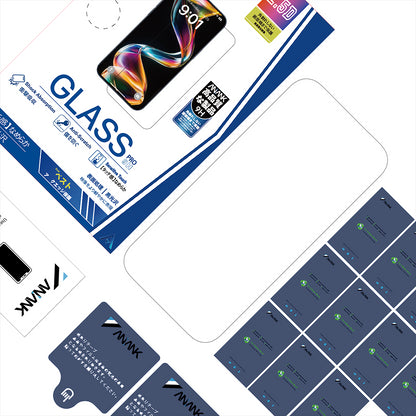 Película Protetora de Ecrã Anank 5X Reforçada para Apple iPhone 17, Vidro Temperado, Full Glue, 2.5D, Preta