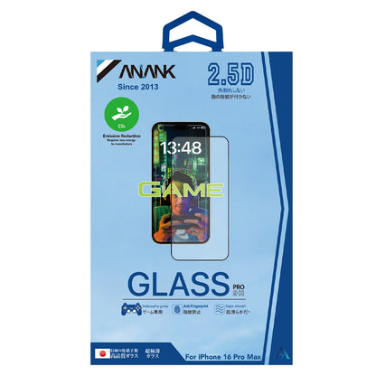 Película protetora de ecrã Anank Anti-Dedadas para Apple iPhone 15, Vidro Temperado, Cola Total, 2.5D, Preta