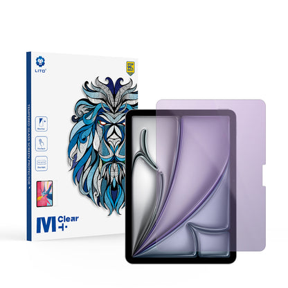 Película protetora de ecrã Anti Blue Light Lito Classic para Apple iPad Air 11 (2026) / Air 11 (2025), Vidro Temperado, Cola Total, 2.5D